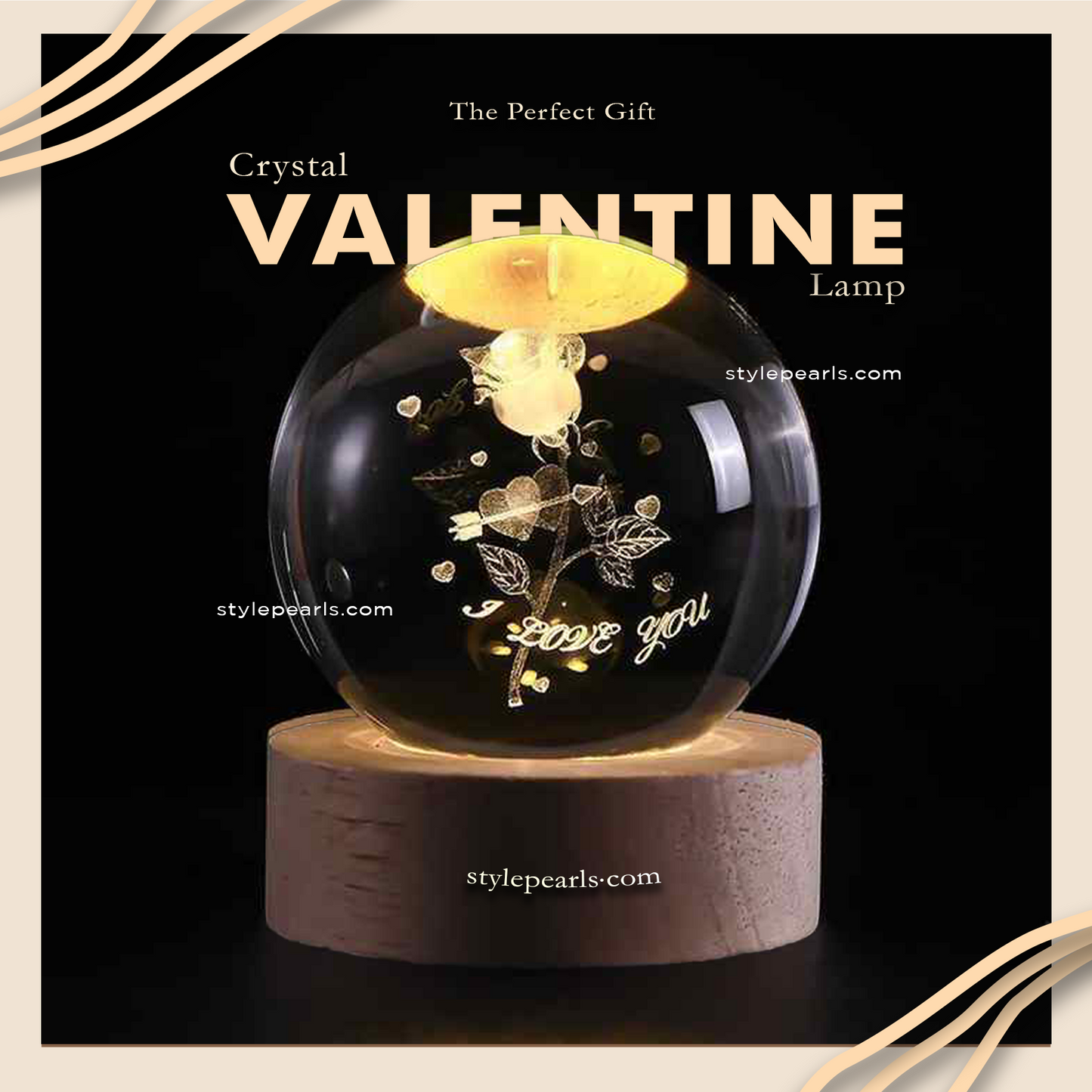 Crystal Valentine Lamp